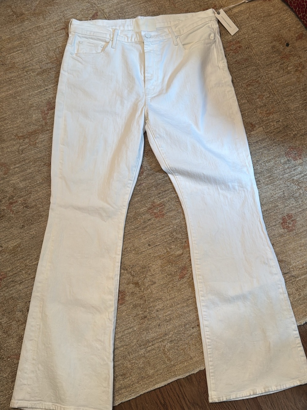Mother White Women’s Flare Jeans